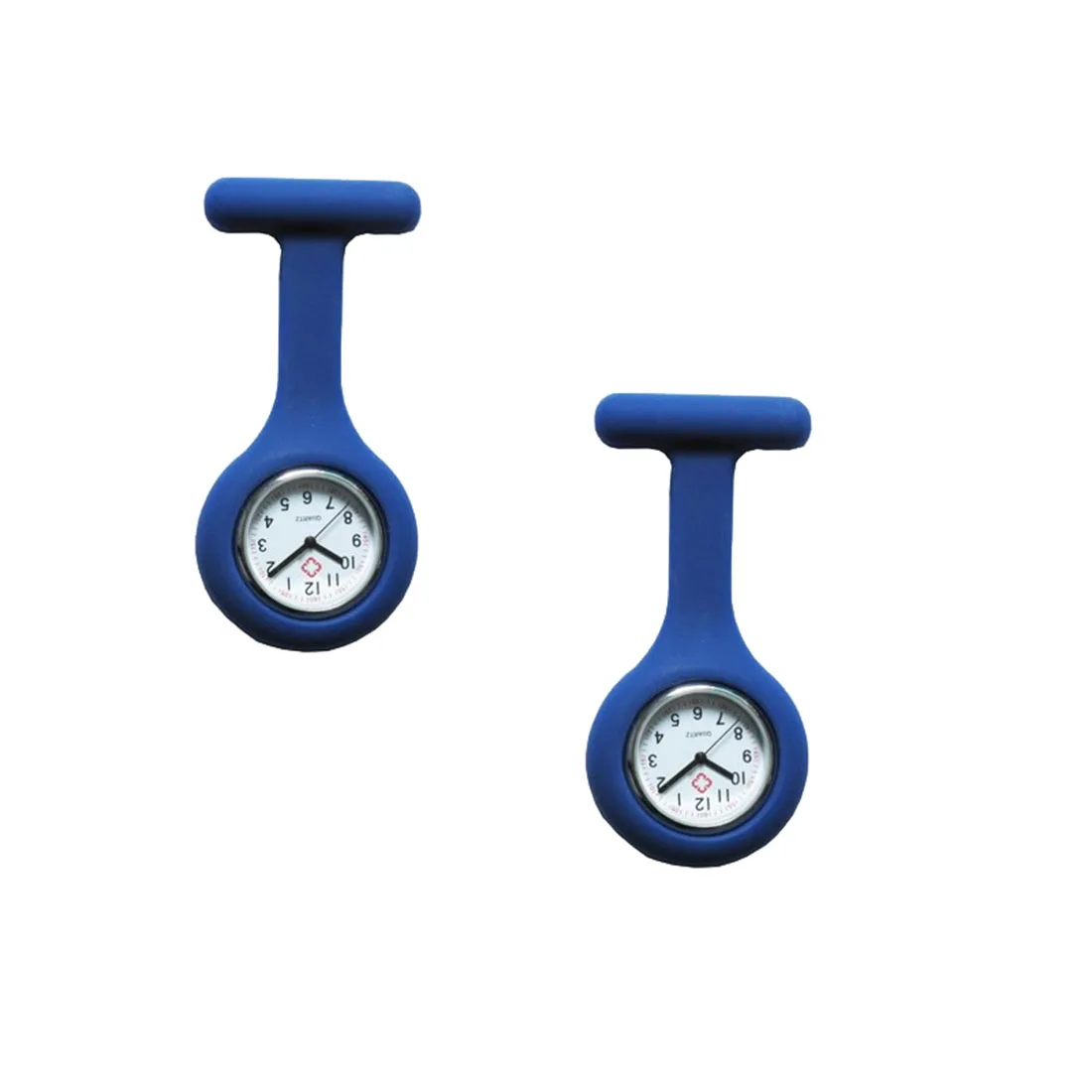 5PCs Lot Pocket Watch Clip On Fob Quartz Brooch Hanging Rubber Silicone Nurse Watch Fashion Casual 2