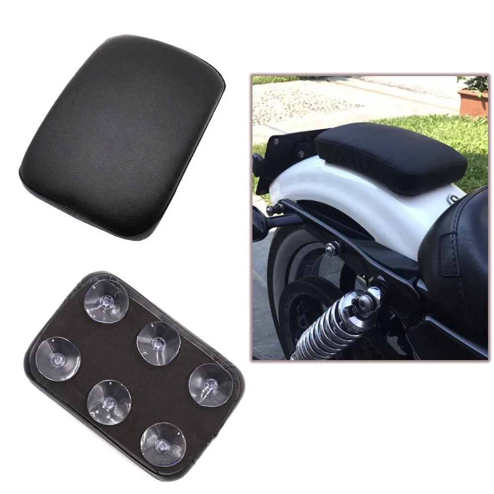 Sedile Passeggero Posteriore Per Moto Cuscino Per Cuscino In Pelle Nera Per Sedile Singolo Per Harley Davidson Sportster Xl883 1200 X48 72