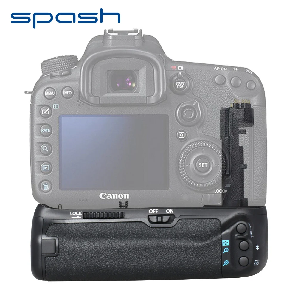Вертикальный батарейный блок spash для CANON 7D Mark II 7D2 DSLR камеры замена BG E16