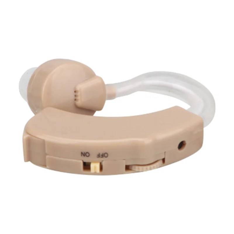2PCS Cheap Hearing Aid BTE Behind Ear Adjustable Ear Amplifier for Hearing Loss Elderly Deafness Hearing Aids Care