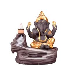 Керамические горелки для благовоний Ganesha горная вода Юго-Восточная Азия Бог слон Ganisa буддийская курильница для благовоний домашний декор