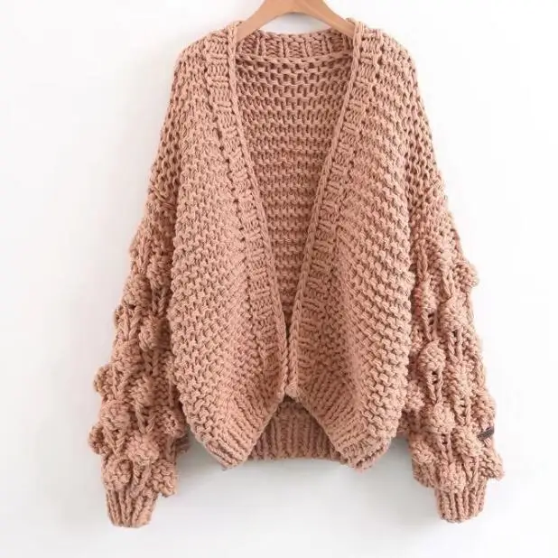 Neploe, ручная вязка, Одноцветный, Chaqueta Mujer, длинный рукав, свободный, Roupas Feminina, v-образный вырез,, Осень-зима, Модный женский свитер, 67942 - Цвет: khaki sweater