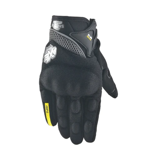 Мотоциклетные Перчатки Лето Guantes de la motocicleta перчатки полный палец мотоцикл Luvas экран сенсорный Велоспорт Гонки Спорт Защита - Цвет: 10Balck