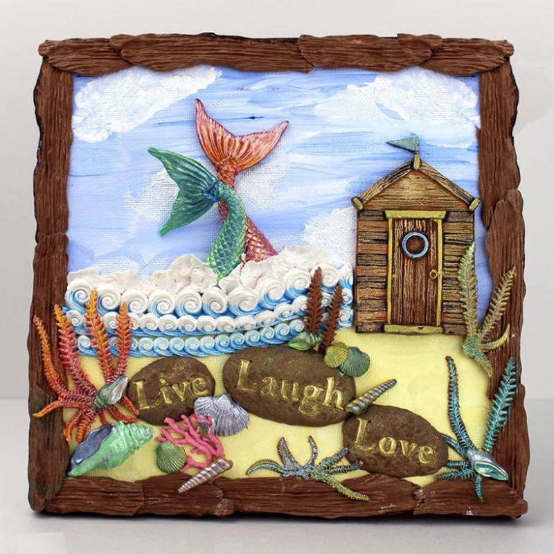 Dream Driftwood & Word Stones силиконовая форма для украшения торта Форма мастики Sugarcraft