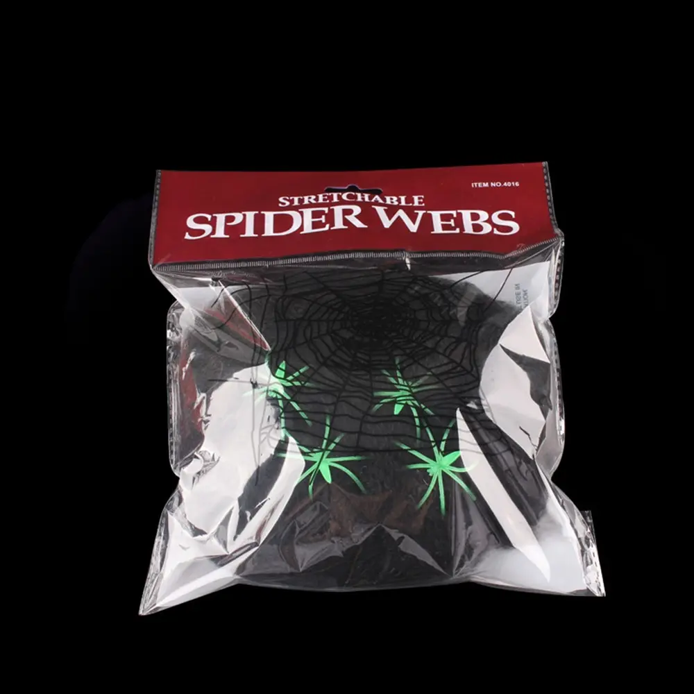 

Halloween Scary Party Scene Props White Stretchy Cobweb Spider Web Horror Halloween Decoration For Bar Party Haunted House