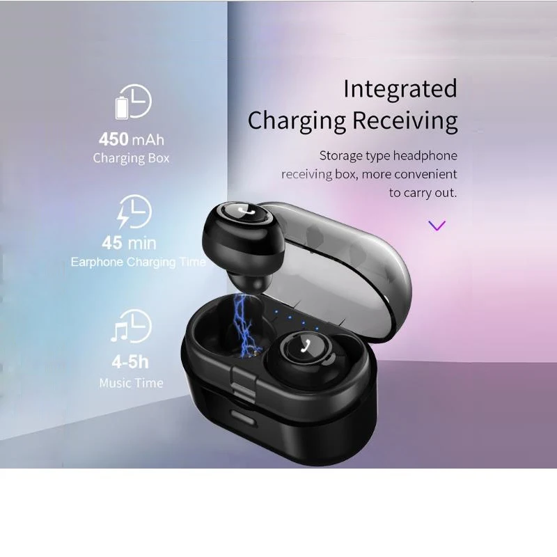 

TWS Mini Bluetooth Earphone Wireless earphones Headphones Stereo Sports Earbuds with Mic for iPhone Andorid Headset