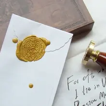 Штампов, древний воск печать роскошный костюм, сумеречные оборотни штамп