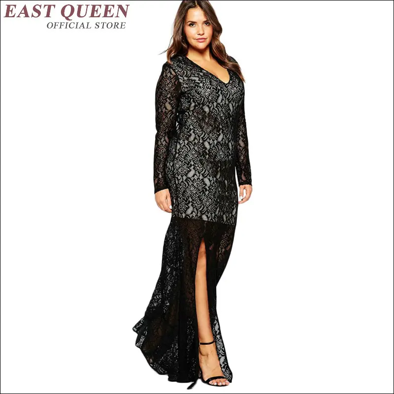 Women dress plus size 6l long lace dresses 6xl plus size women clothing large size lace dresses 6xl women dress   KK1235