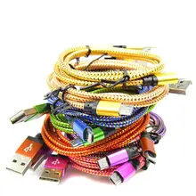 Micro USB 2.0 android Data line 1M/2M/3M Micro USB Cable Charger Data Sync Nylon USB Cable For Android Smart Phone for tablet PC