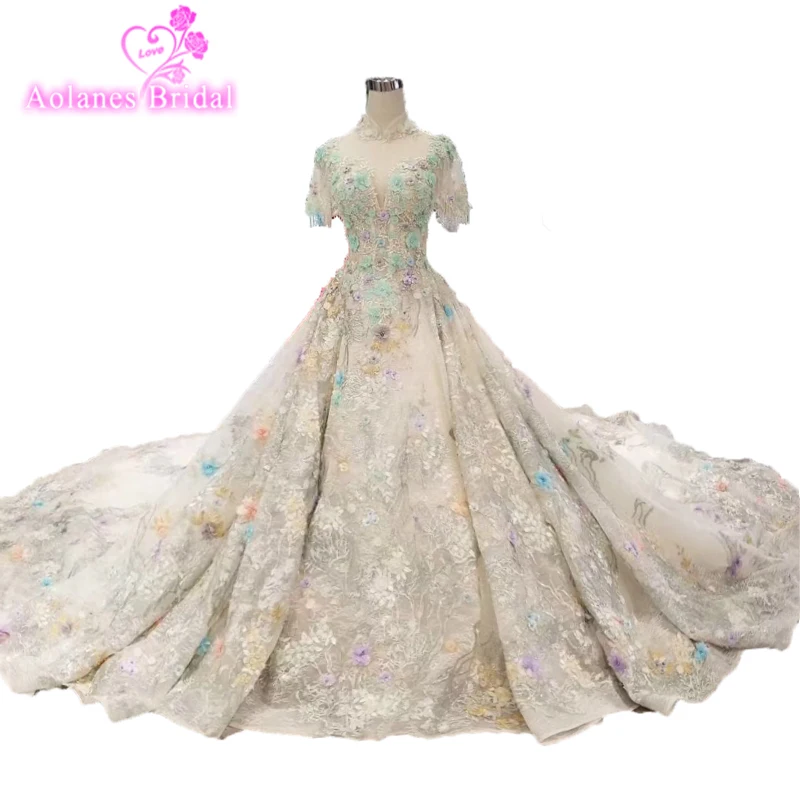 fluffy princess wedding dress