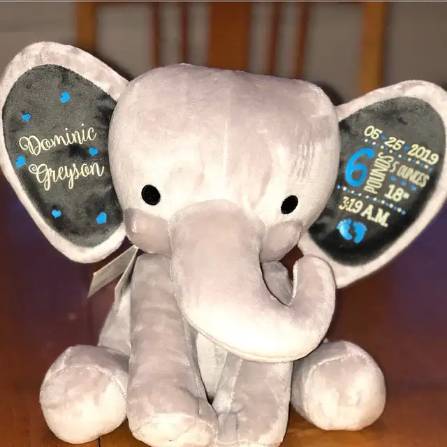 Regalo Personalizado Para Bebé, Regalo Para Bebé, Primer Regalo De Navidad,  Elefante De Nacimiento, Regalo Para Baby Shower, Regalo Para Niña, Regalos  Para Niño - Estatuillas Y Miniaturas - AliExpress