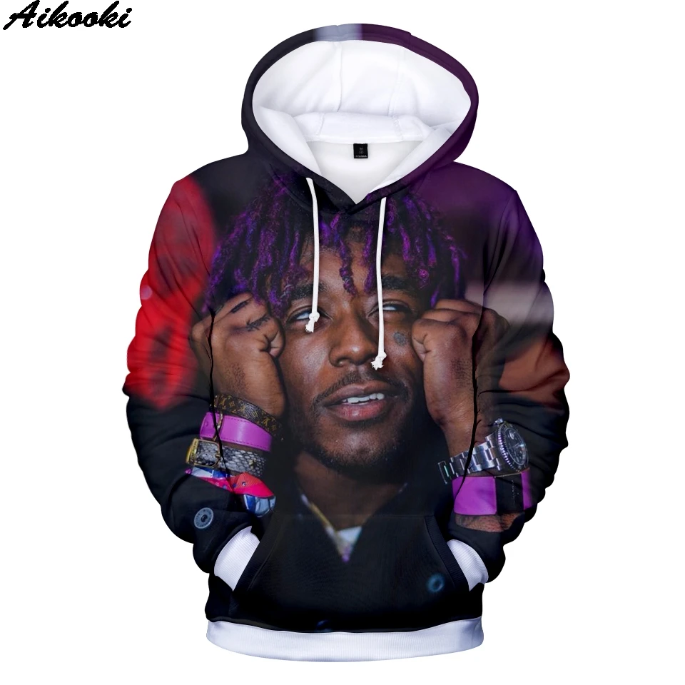 Лидер продаж мужские толстовки с 3D принтом Rapper Lil uzi VERT в стиле хип-хоп уличная