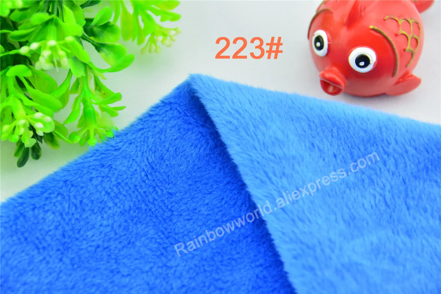 223# Royal Blue Color Super Soft Short Hair 2-3mm Fleece Fabric Velvet Microfiber Velboa for DIY Patchwork Toy Shoes Sofa Pillow | Дом и сад