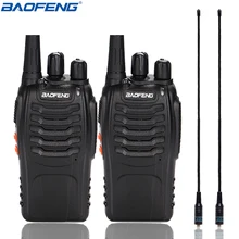 2 шт. BAOFENG BF-888S портативная рация UHF двухстороннее радио baofeng 888 S UHF 400-470 МГц 16CH портативный трансивер с наушником