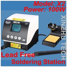 Новое поступление свинец паяльная станция X2 AC110V/220 V паяльная станция 100 W