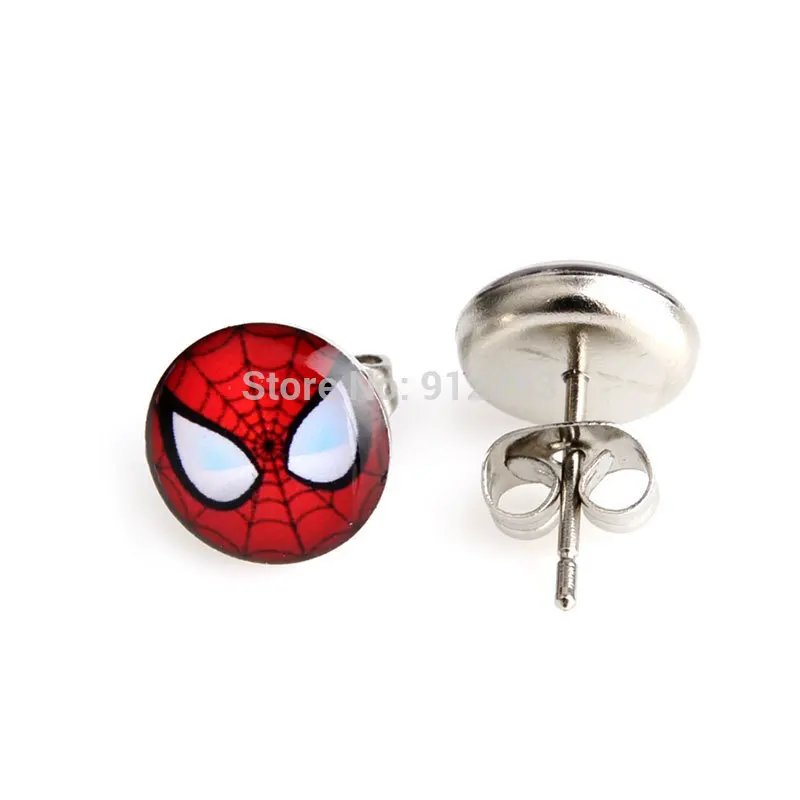 20 пар Человек-Паук Из Нержавеющей Стали Серьги Стержня, Серьга#30335