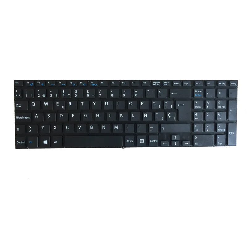 Новая испанская клавиатура для ноутбука SONY Vaio SVF152 SVF153 SVF1541 SVF1521K1EB svf1521p1r SVF152C29M SVF1521V6E серебристый/черный/белый