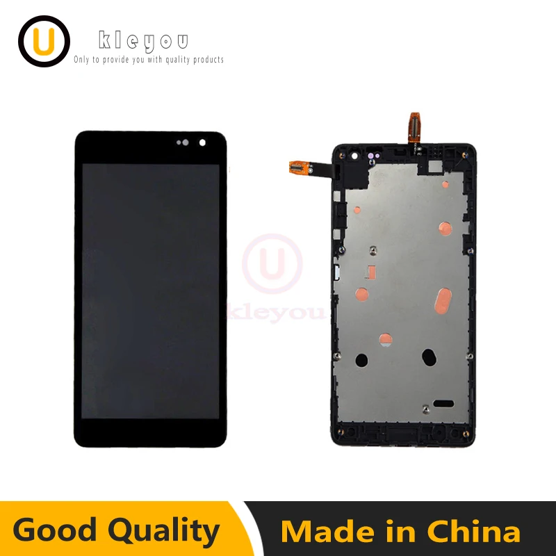 

For Microsoft Lumia 535 Display + Touch Screen Panel Assembly with Frame Parts Lumia 535 2c1607 2s1973 Version Free Shipping