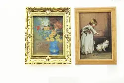 1:12 Кукольный Миниатюрный Мини Картина маслом фото игрушечная мебель матч для sylvanian families коллекционная подарок 2018