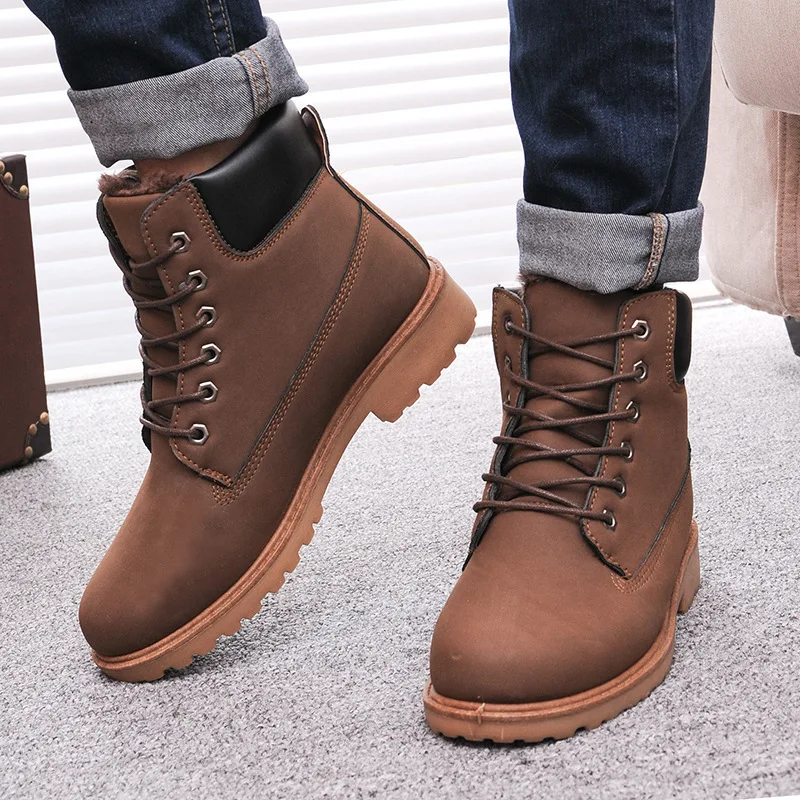 Mannen laarzen mode Winter enkel sneeuw schoenen 2016|snow shoes|men boots  wintermen boots - AliExpress