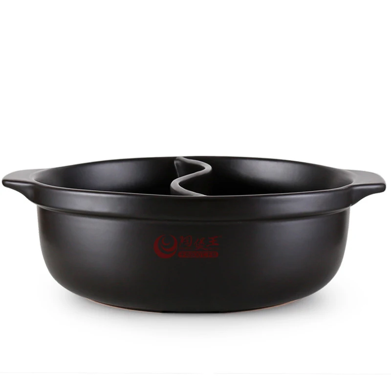 Chinese Cuisine Family Size Hot Pot Casseroles Ceramic Cooking Pots