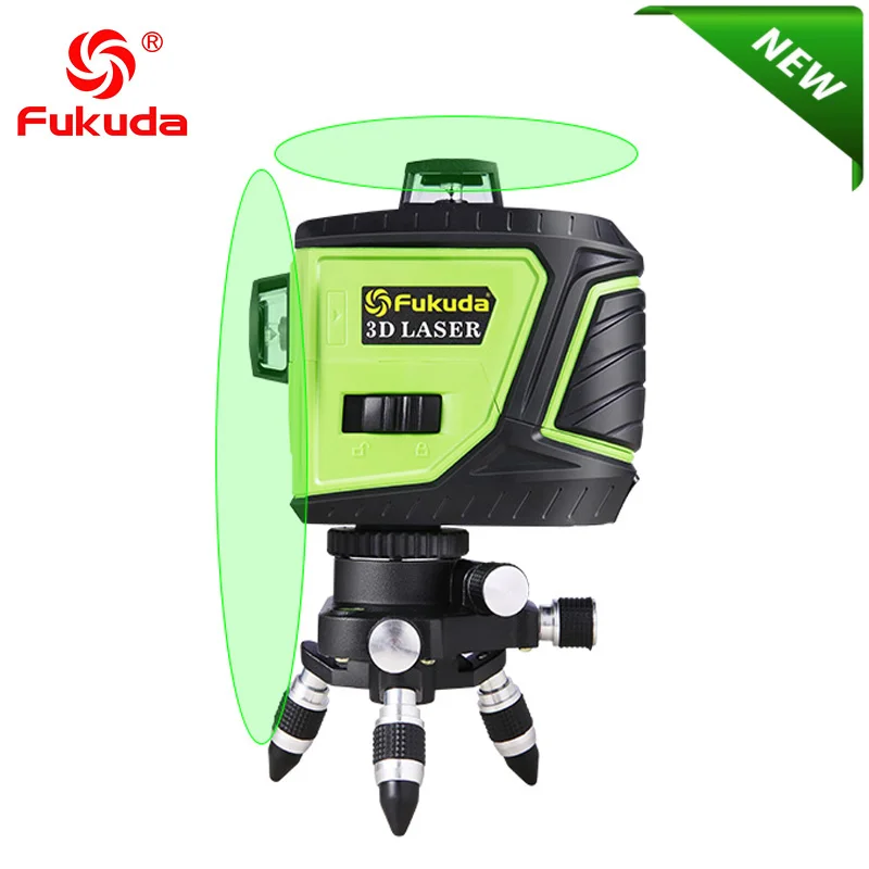 

Fukuda Brand 8 Lines 2D MW-93T-2GJ Laser Level 360 Horizontal And Vertical Cross Super Powerful green Laser Beam