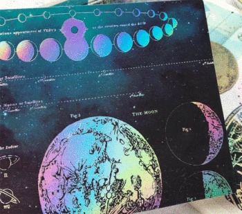 

5 Sheets A Pack Cool Universe Theme Deco Paper DIY Background Paper Free Shipping