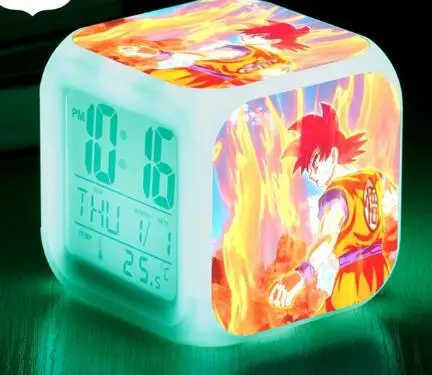 Повтор wekker часы Dragon Ball будильник светодиодный reloj despertador детские часы цифровые часы многофункциональная лампа подарки+ коробка