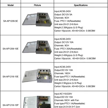 Высокая эффективность 18CH UPS Питание 12V10A Импульсные блоки питания можно добавить батареи smart security sa-ap1218-10m