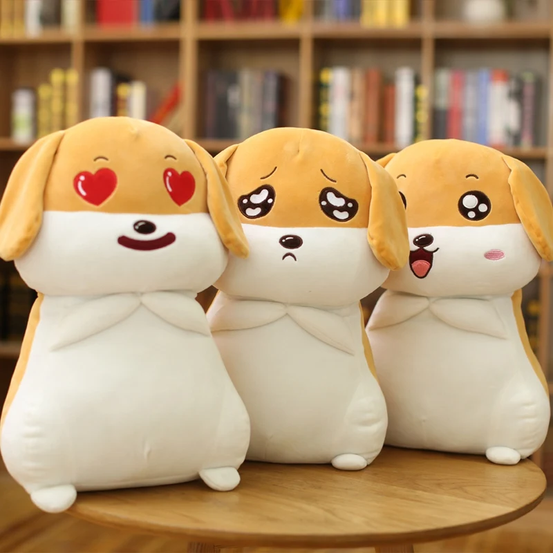 Buy 1pc 50cm Cute Emoji Dog Plush Toy Stuffed Cartoon