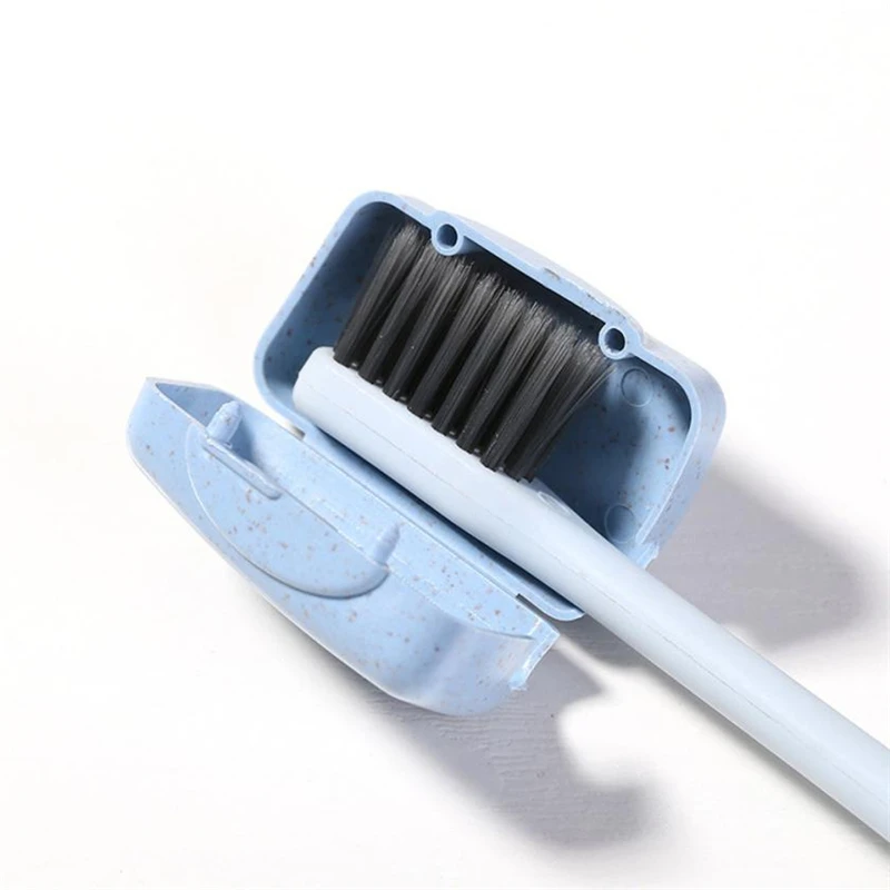 2018 New   4 PCS Set Portable Travel Toothbrush Cover Wash Brush Cap Case waterproof Eco-Friendly Box   07