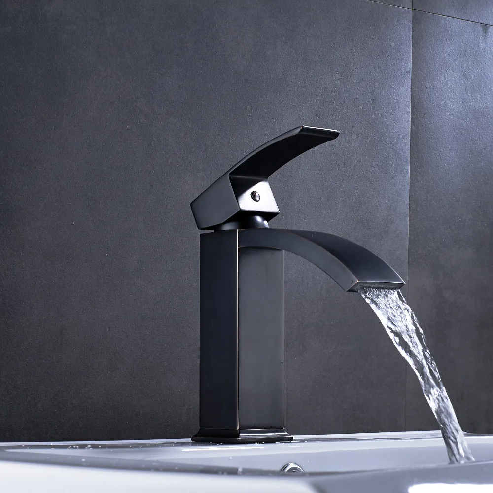 

Uythner Newly Arrival Oil Rubbed Bronze Bathroom Sink Faucet Single Hole Handle Deck Mounted