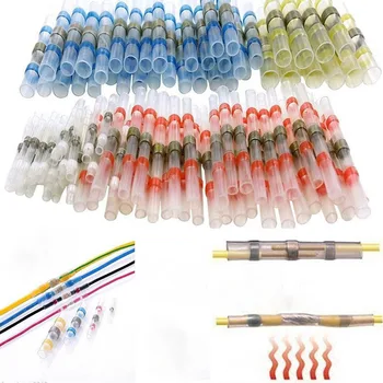 

100pcs/Lot Heat Shrink Solder Sleeves Wire Crimp Butt Terminals Waterproof Connectors --M25