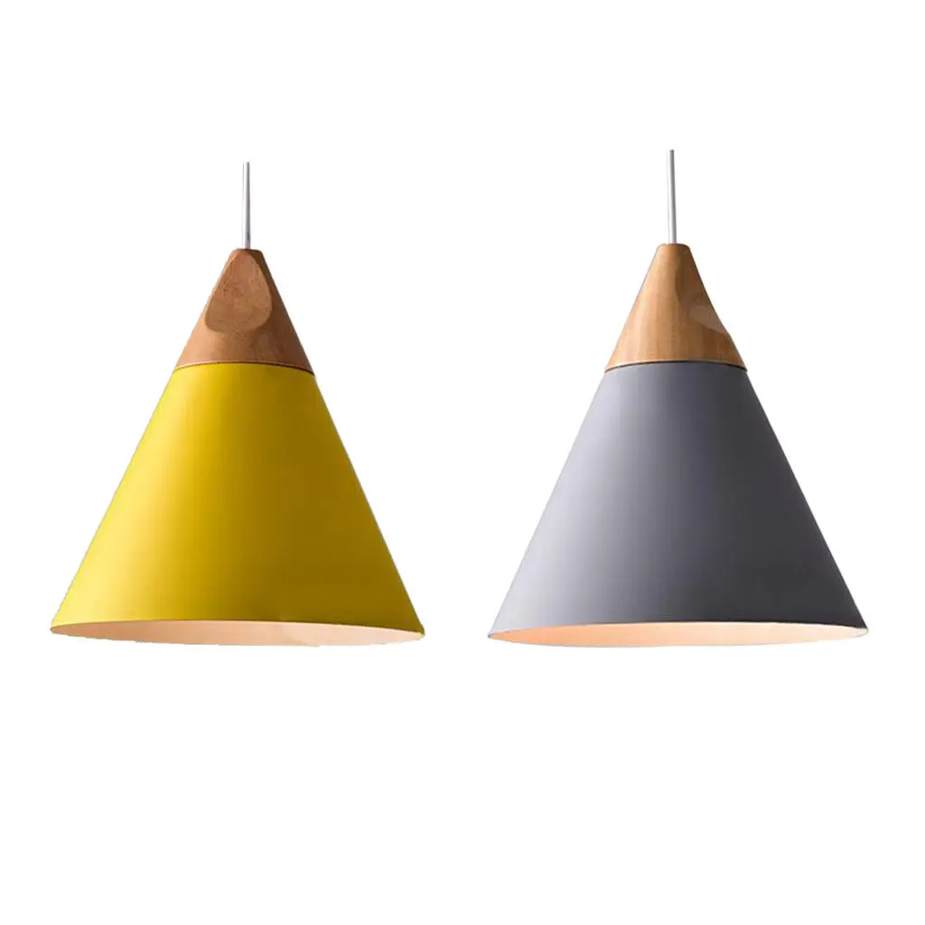

2x Ceiling Pendant Chandelier Lamp Lampshade Lighting Fixtures W/ Wood Base Bathroom Ceiling Lighting Ceiling Ceiling Lights Led