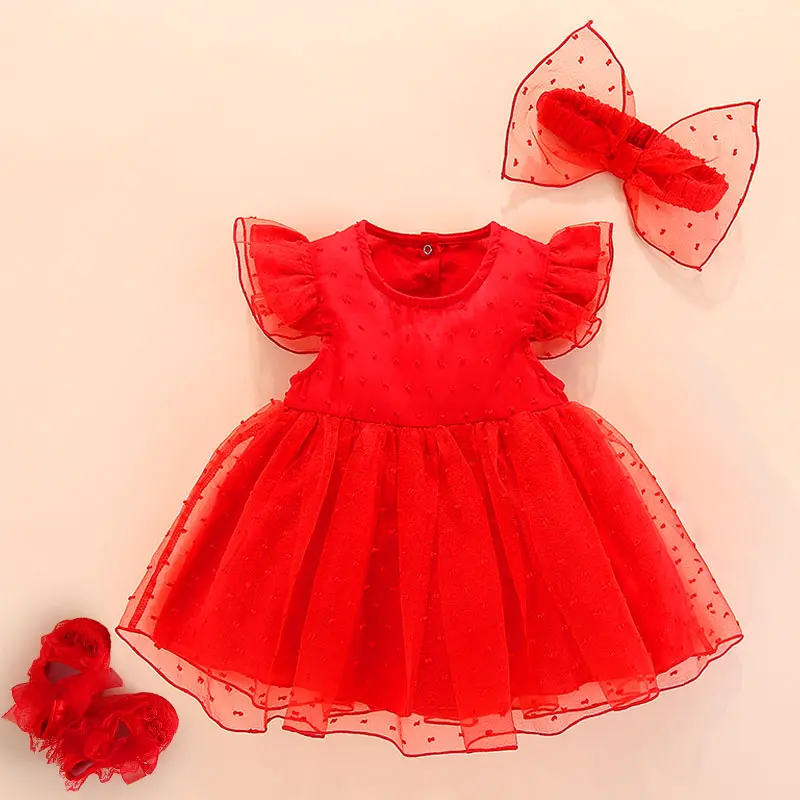 Платье для новорожденных девочек и одежда для младенцев летние кружевные Детские наряды для вечеринки и дня рождения, крестильное платье для детей возрастом от 3 до 6 месяцев, Jurk Zomer - Цвет: mode 2.1
