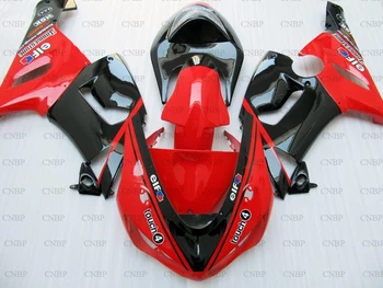

636 ZX-6r 2005 - 2006 Full Body Kits for Kawasaki ZX6r 05 Full Body Kits for Kawasaki ZX6r 2006 Black Red Abs Fairing