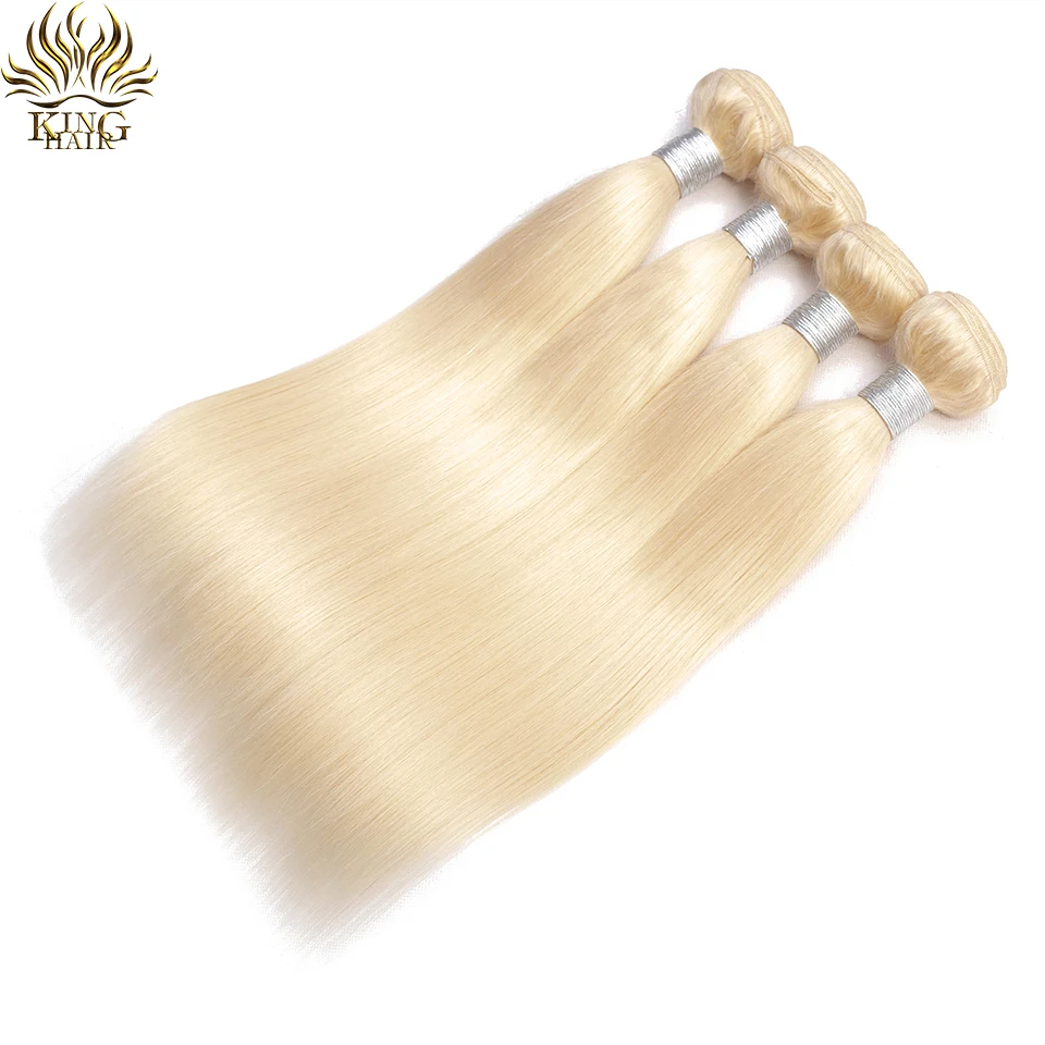 King Hair Brazilian Hair Weave Bundles 613 Blonde Bundles With Closure Remy Straight Human Hair Bundles With Closure King Hair Brazilian Hair Weave Bundles 613 Blonde Bundles With Closure Remy Straight Human Hair Bundles With Closure