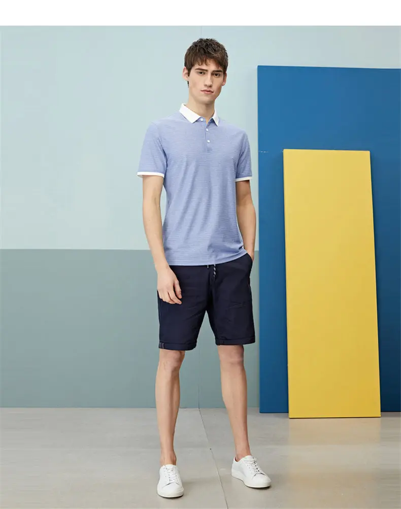 Men Polos Quality Cotton Knit Summer Breathable Short Sleeve Striped Polo Male Sweater Pullover Trun-down Collar MuLS Brand 2019 07