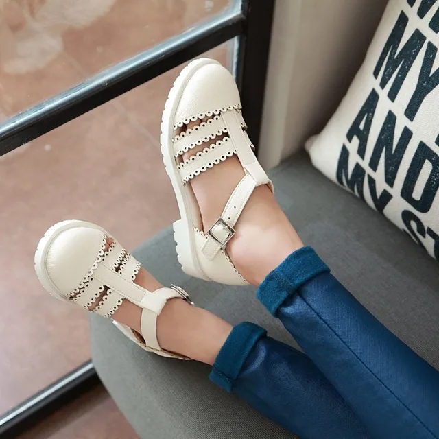 white flat closed toe sandals