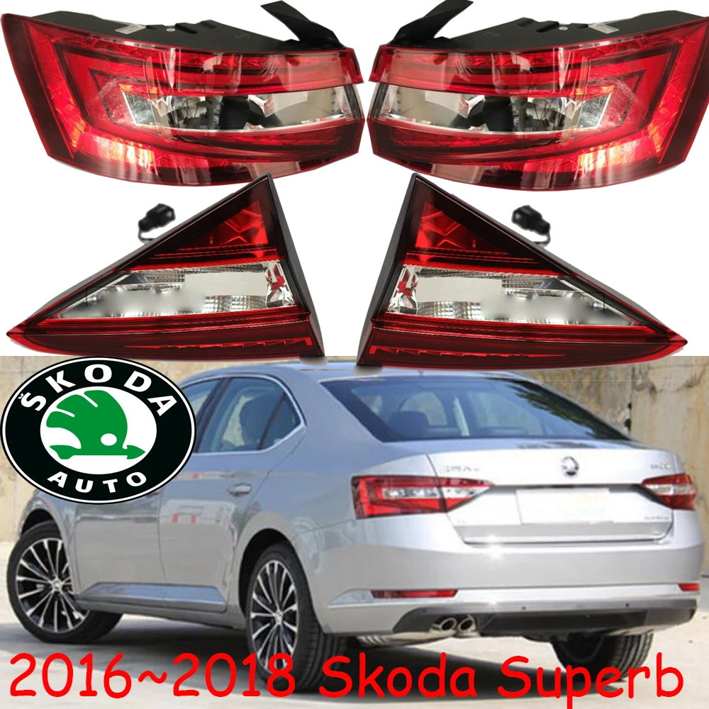 

2016 2017 2018year,Superb taillight,chrome;Free ship!LED,Super rear light,car-styling,yeti,rapid,Superb fog light