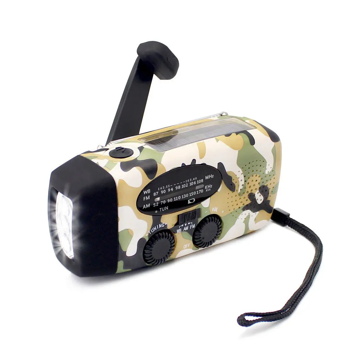 Top Deals Emergency Radio,Dynamo Survival Solar Hand Crank Self Powered