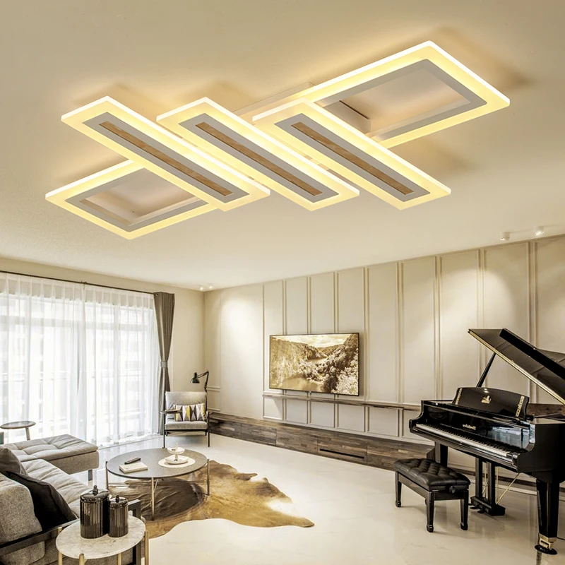 

New Creative Minimalism high brightness Modern LED Chandelier lustre White Bed Livingroom Ceiling Chandelier lighting lamparas