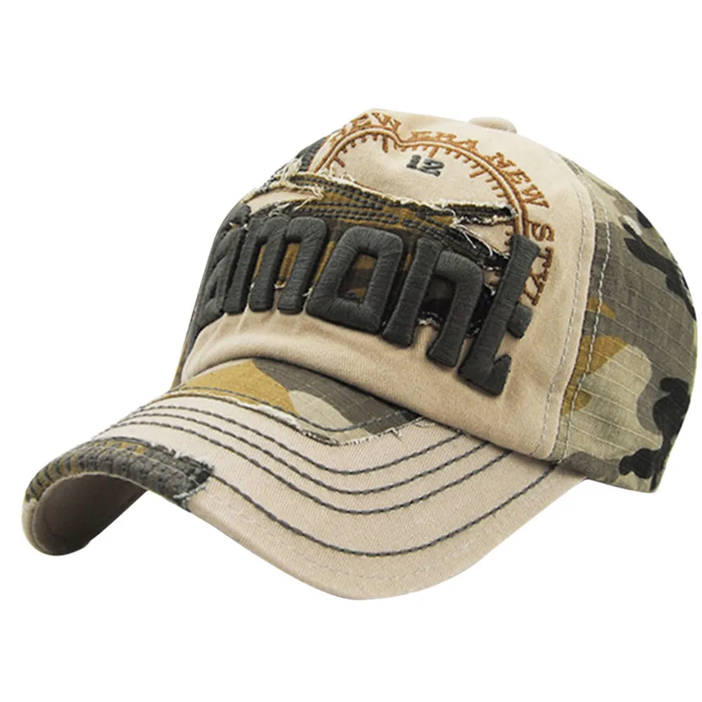 

Men and women with the same old stitching embroidery flower cowboy hat fashion camouflage baseball cap visor sports cap