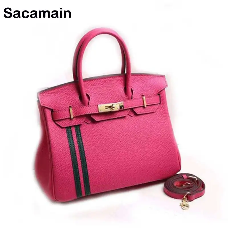 

2019 Newest Trends Luxury Print Handbags Women Bags Designer Fashion Ladies Casual Totes Lock Women Handbags With Strap sac no