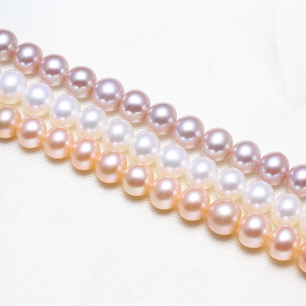 Jewelry DIY Long Potato Purple Cultured Freshwater Pearl Beads Strand 15/"