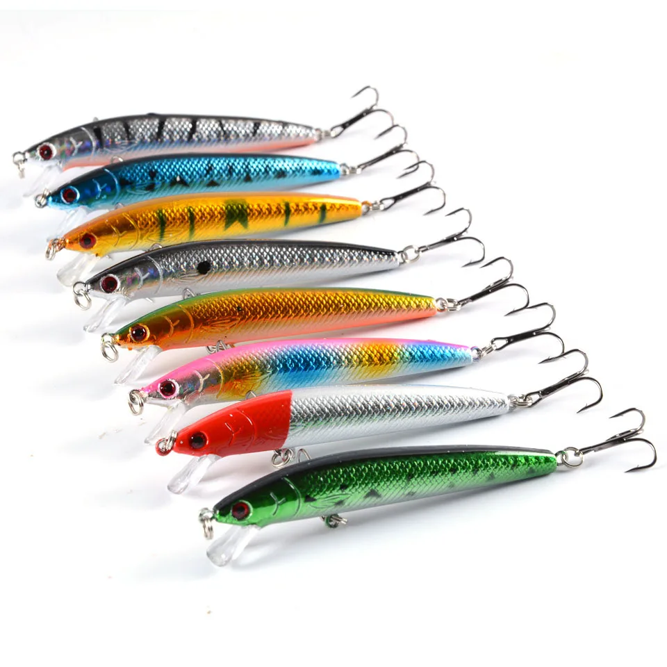 16 Pcs/Lot Carp Fishing Bait 8.5g 10cm Minnow Lures Floating Artificial