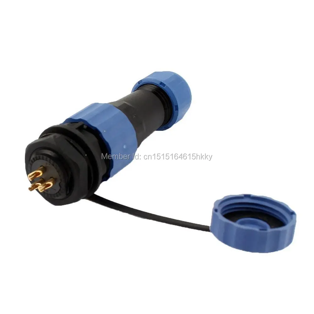 

Waterproof Aviation Plug Socket SD16 16mm 3 Pin 3P Panel Mount Connector IP68