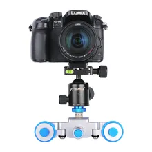 YELANGU L3 intelligent 3-Wheel Mini Motorized Electric Camera Dolly Car Track Slider Skater For iPhone Canon Nikon Sony DSLR Ca