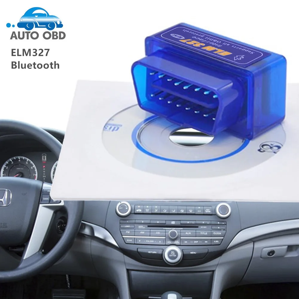 

2018 Latest V2.1 White Super Mini ELM327 Bluetooth OBD2 Scanner Smart Auto Code Reader Support All OBD 2 ii Protocols Android