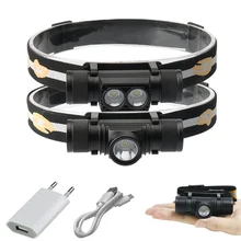 Cree xm l2 светодиодный налобный фонарь USB головной светильник 18650 перезаряжаемый аккумуляторный фонарь на голову вспышка светильник ed налобный фонарь Водонепроницаемый походный светильник